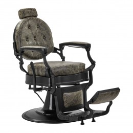 Gabbiano President Old Leather Green Barber Chair