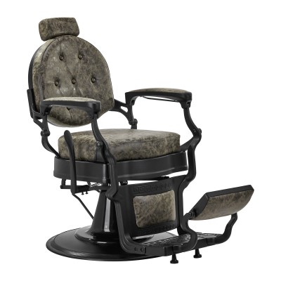 Gabbiano President Old Leather Green Barber Chair