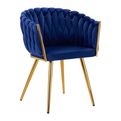 4Rico chair QS-GW06G velvet navy blue 4Rico chair QS-GW06G velvet navy blue