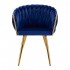 4Rico chair QS-GW06G velvet navy blue 4Rico chair QS-GW06G velvet navy blue
