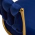 4Rico swivel chair QS-GW01G velvet navy blue