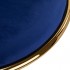 4Rico swivel chair QS-GW01G velvet navy blue