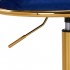 4Rico swivel chair QS-GW01G velvet navy blue