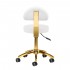 Cosmetic stool AM-304G gold white