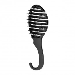 Flexible hair brush P-1032 Black