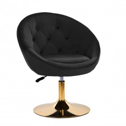 4Rico swivel chair QS-BL12G velvet black