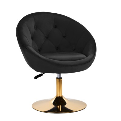 4Rico swivel chair QS-BL12G velvet black