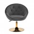 4Rico swivel armchair QS-BL12G velvet grey