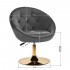 4Rico swivel armchair QS-BL12G velvet grey