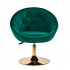 4Rico swivel chair QS-BL12G velvet green
