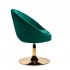 4Rico swivel chair QS-BL12G velvet green