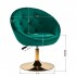 4Rico swivel chair QS-BL12G velvet green
