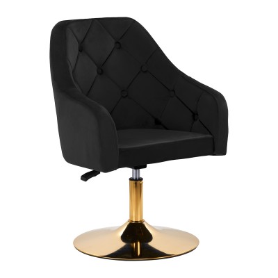 4Rico swivel chair QS-BL14G velvet black