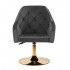 4Rico swivel armchair QS-BL14G velvet grey