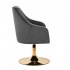 4Rico swivel armchair QS-BL14G velvet grey