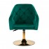 4Rico swivel armchair QS-BL14G velvet green