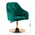 4Rico swivel armchair QS-BL14G velvet green
