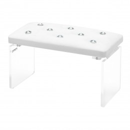 Momo Diamond Velour Ecru Manicure Stand
