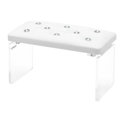 Momo Diamond Velour Ecru Manicure Stand