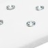 Momo Diamond Velour Ecru Manicure Stand