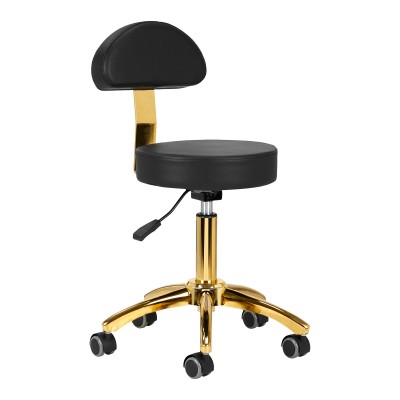 Cosmetic stool AM-304G gold black