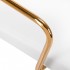 Cosmetic chair QS-OF211G gold white