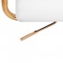 Cosmetic chair QS-OF211G gold white