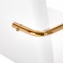 Cosmetic chair QS-OF211G gold white