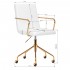 Cosmetic chair QS-OF211G gold white