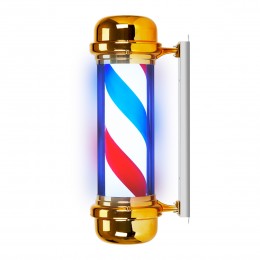 Illuminated ceiling lamp barber shop BB-02 gold large