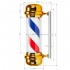 Illuminated ceiling lamp barber shop BB-02 gold large Illuminated ceiling lamp barber shop BB-02 gold large