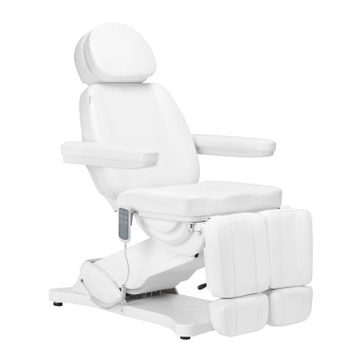 Electric beauty chair SILLON CLASSIC 3 motors with pedi cradle white