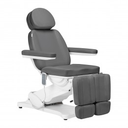 Electric beauty chair SILLON CLASSIC 3 motors with pedi cradle gray