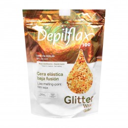 Depilflax 100 flexible low melting depilatory wax pearl gold 1000 g