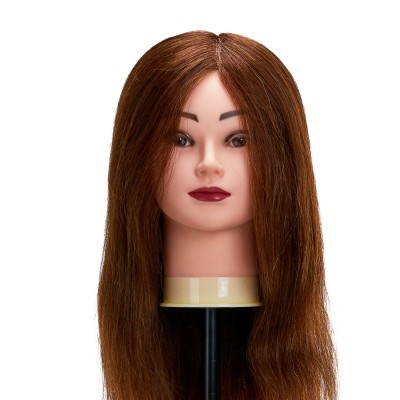 Gabbiano WZ1 hairdressing training head, natural hair, color 4H, length 20"