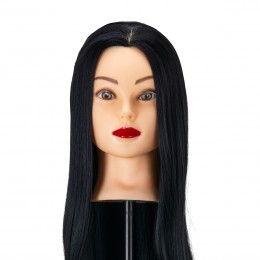 Gabbiano WZ2 synthetic hair hairdressing training head, color 1H, length 24"