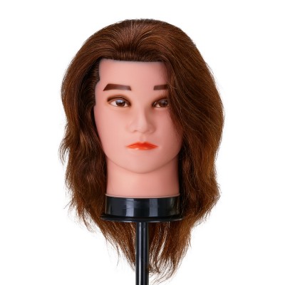 Gabbiano WZ3 hairdressing training head, natural hair, color 4H, length 8"