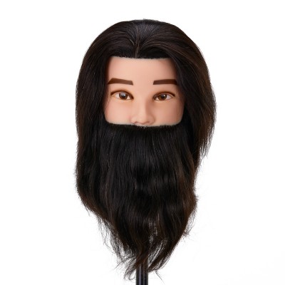 Gabbiano WZ4 hairdressing beard training head, natural hair, color 1H, length 8"+6"" Gabbiano WZ4 hairdressing beard training head, natural hair, color 1H, length 8"+6""