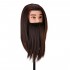 Gabbiano WZ4 hairdressing beard training head, synthetic hair, color 4H, length 8"+6""
