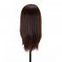 Gabbiano WZ4 hairdressing beard training head, synthetic hair, color 4H, length 8"+6""