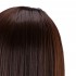 Gabbiano WZ4 hairdressing beard training head, synthetic hair, color 4H, length 8"+6""