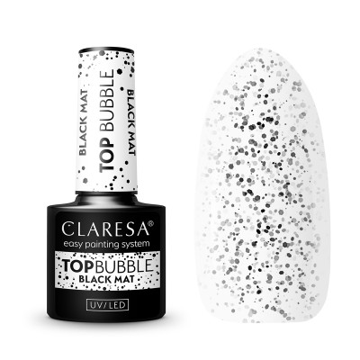 Claresa Top Bubble black Matt No wipe -5g Claresa Top Bubble black Matt No wipe -5g