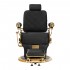 Gabbiano barber chair Leonardo gold black