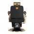 Gabbiano barber chair Leonardo gold black
