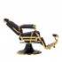 Gabbiano barber chair Leonardo gold black