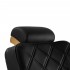 Gabbiano barber chair Leonardo gold black