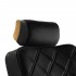 Gabbiano barber chair Leonardo gold black