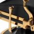 Gabbiano barber chair Leonardo gold black