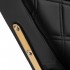 Gabbiano barber chair Leonardo gold black