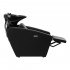 Gabbiano Emma hairdressing wash station with electric footrest black
